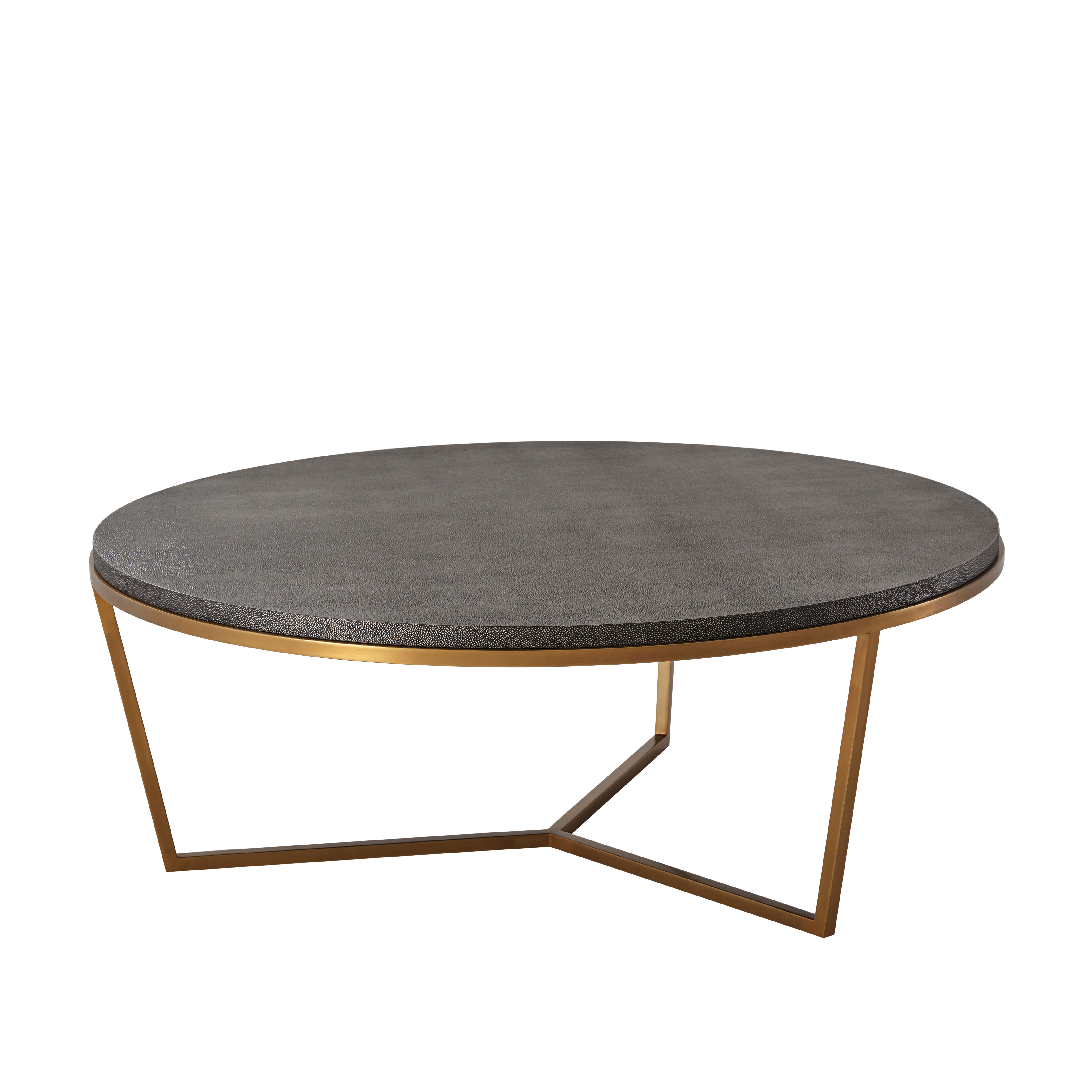 FISHER ROUND COCKTAIL TABLE (SHAGREEN)|TAS51036.C096