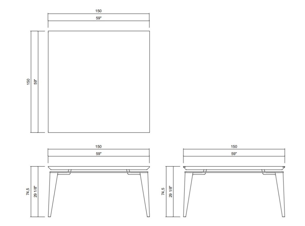 ANTARES DINING TABLE (SQUARE)