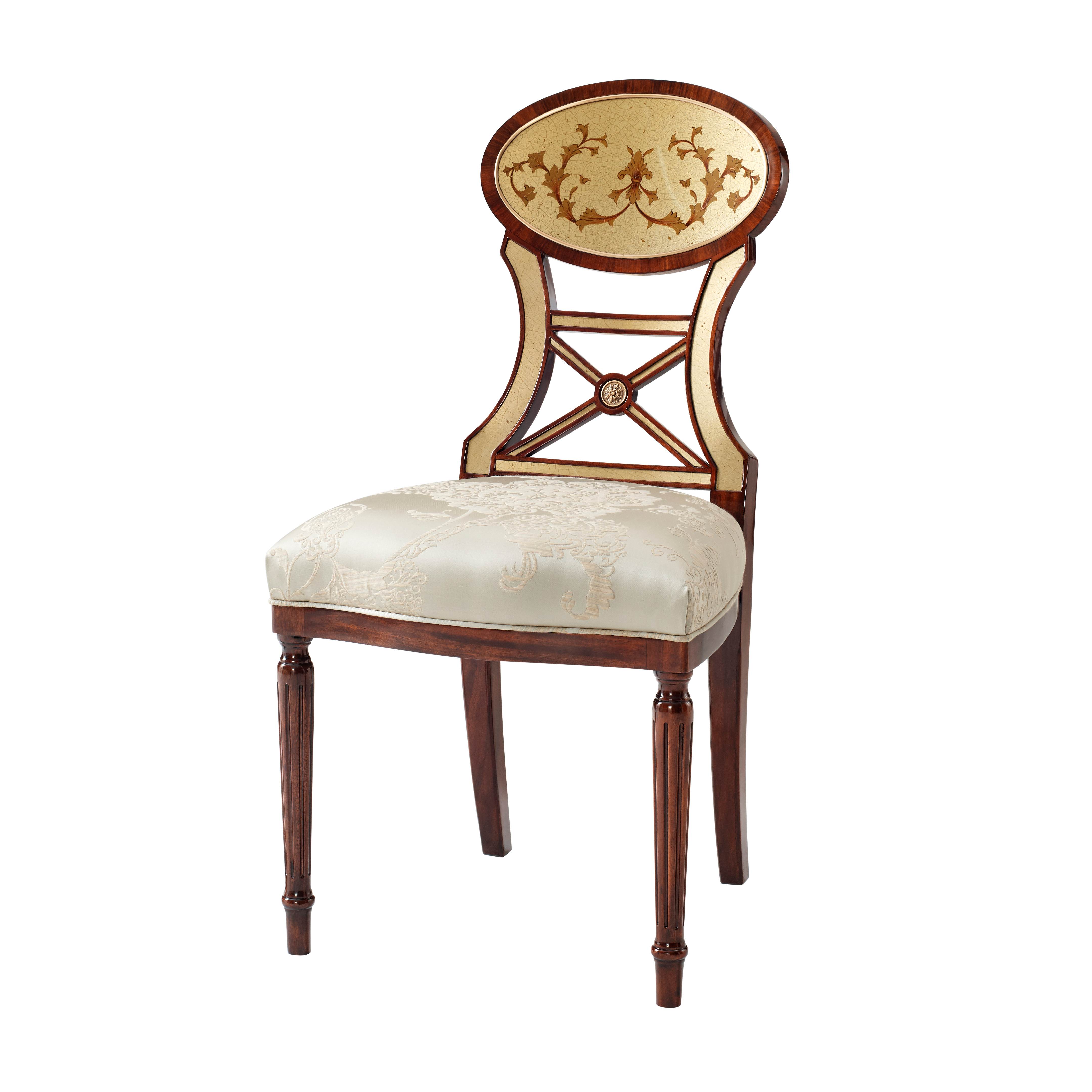 EGLOMISE ACCENT CHAIR