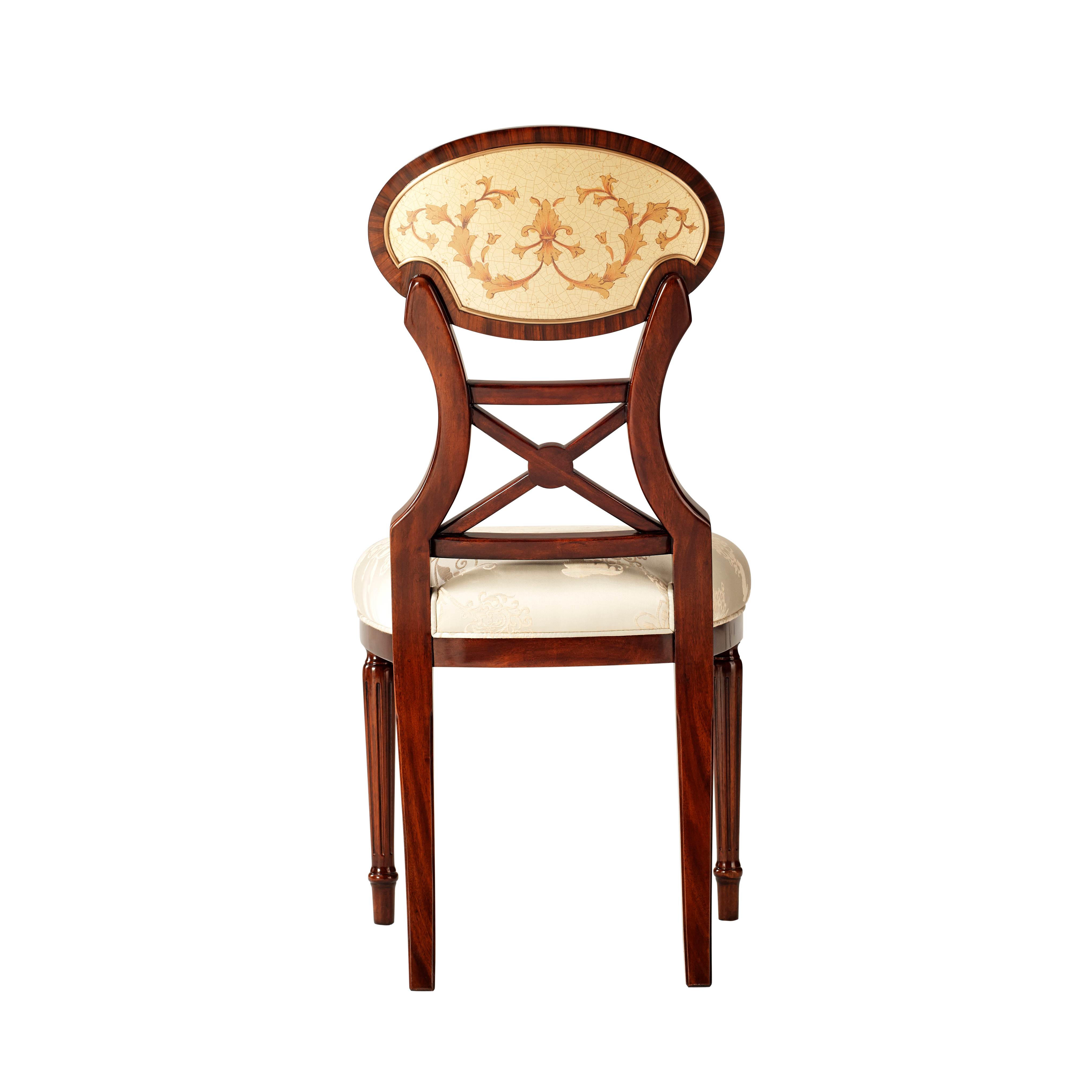 EGLOMISE ACCENT CHAIR