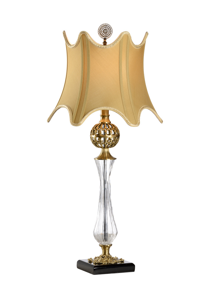 DAINES ACCENT LAMP, GOLD SHADE