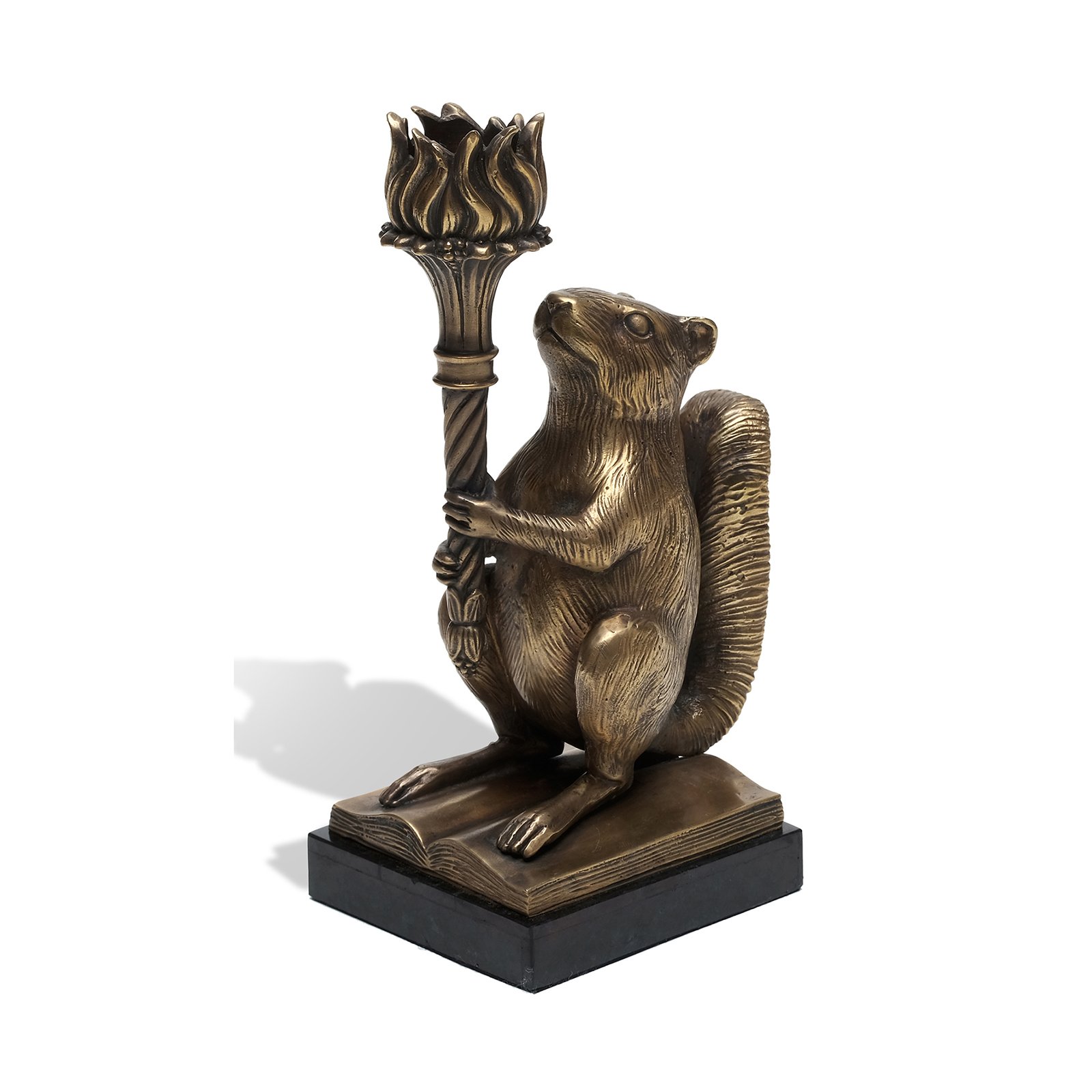 BRASS SQUIRREL CANDLE STAND