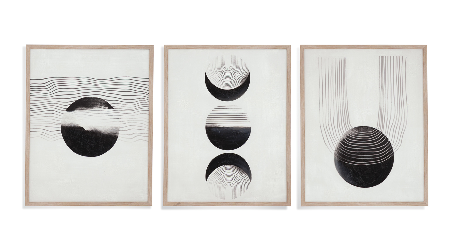 PHASES FRAMED CANVAS S/3