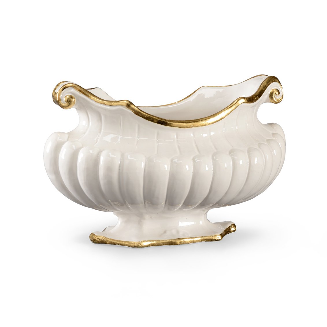 OVAL POT - WHITE