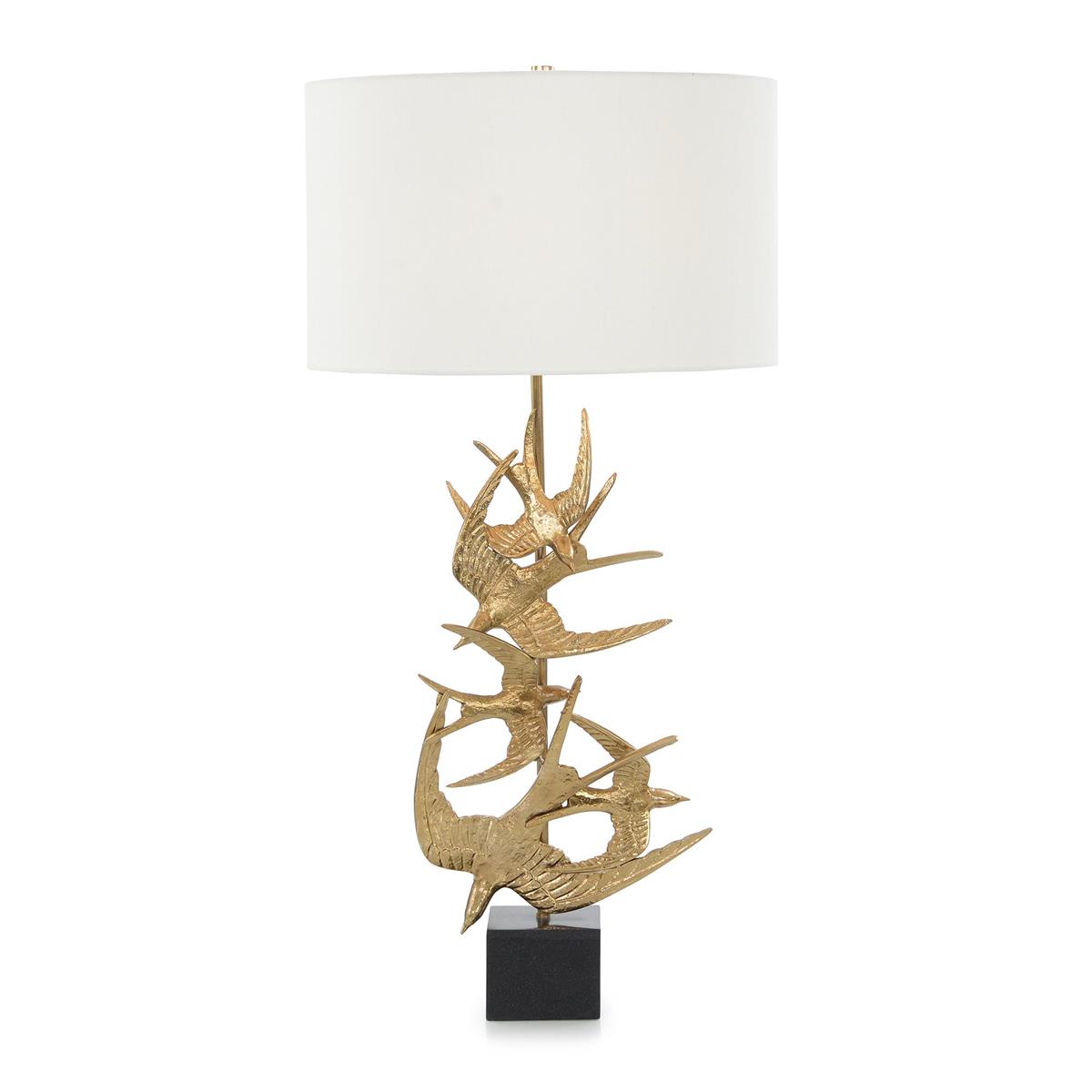 SWALLOWS IN FLIGHT TABLE LAMP