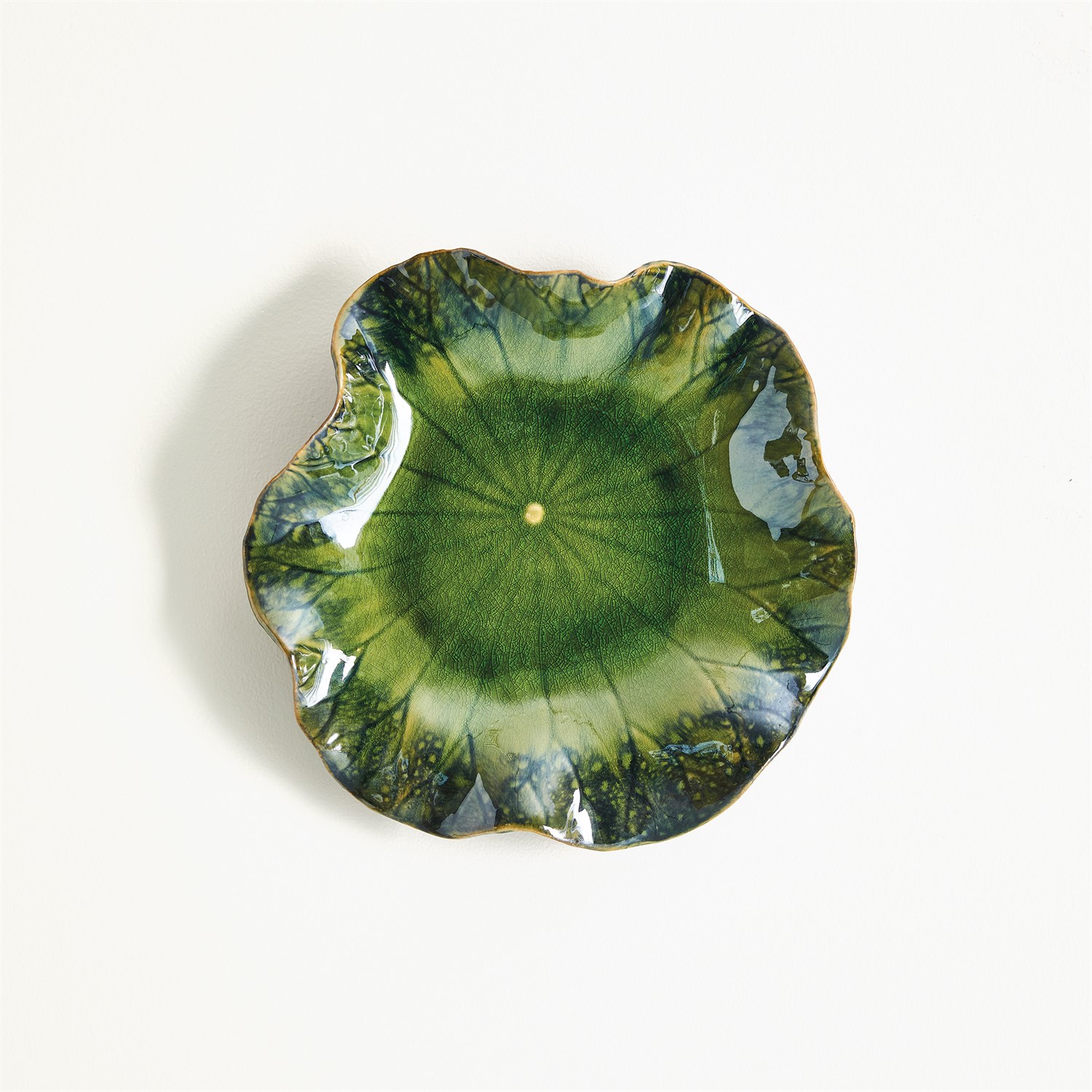 FREE FORMED LILY PLATE-GREEN-15