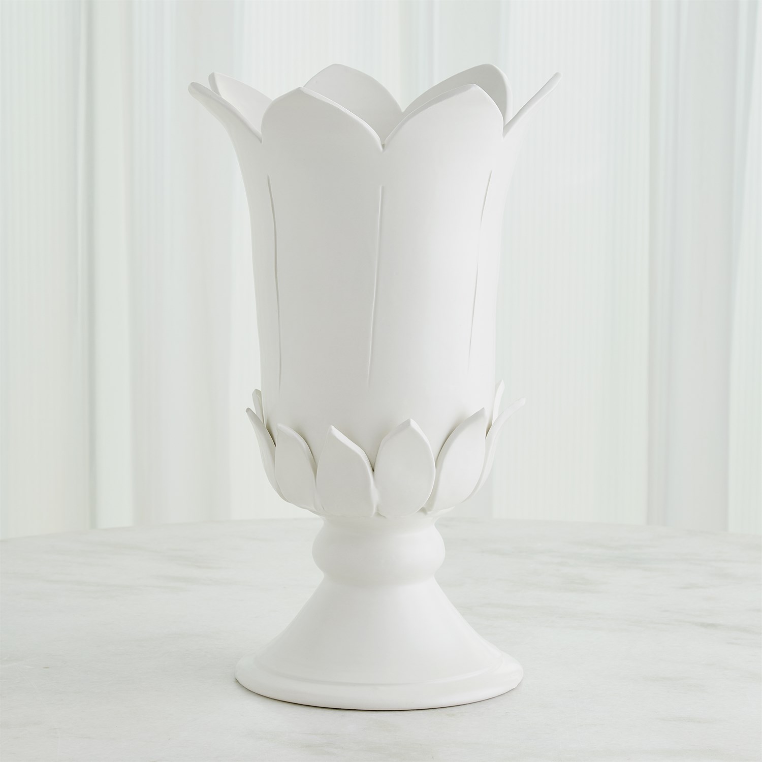 BLOSSOM VASE-MATTE WHITE-LG