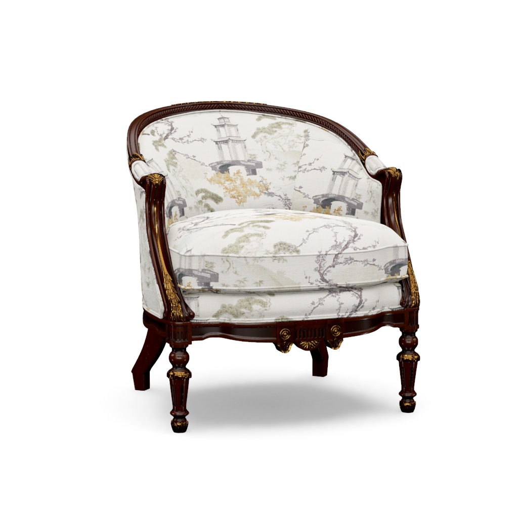 THE INDIA SILK BEDROOM UPHOLSTERED CHAIR