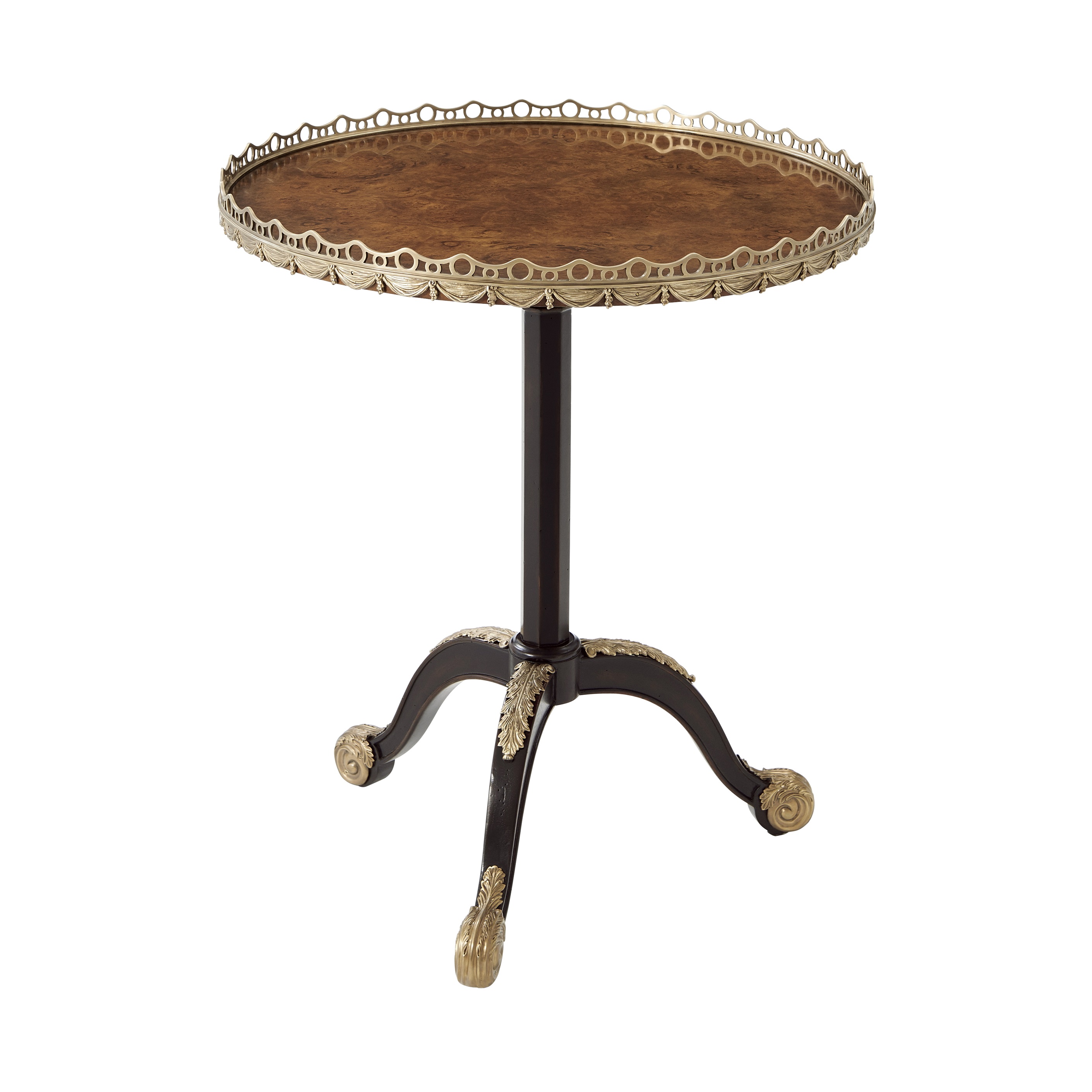 GALLERIED APPEAL LAMP TABLE