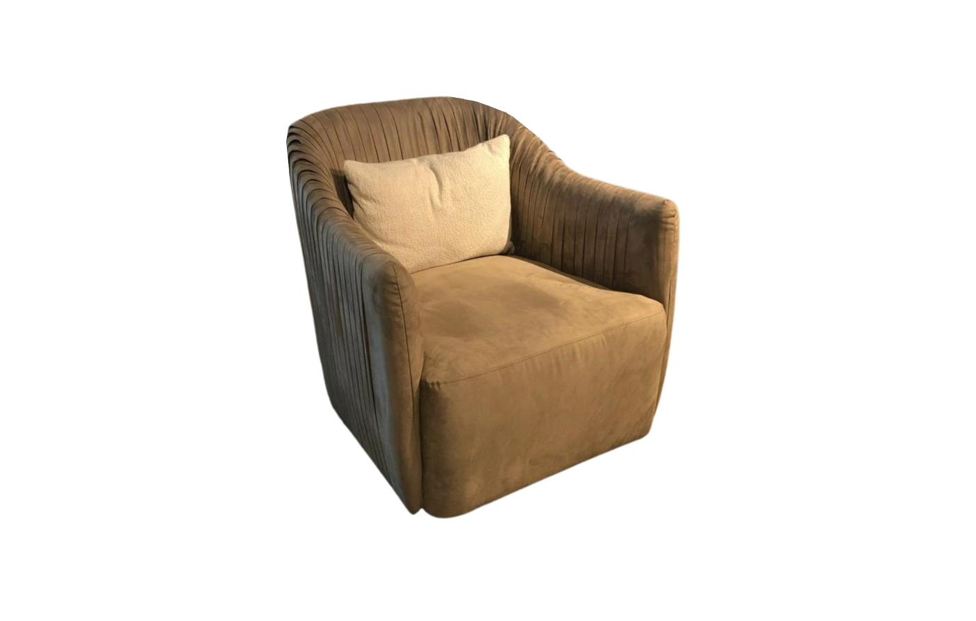 LUX SHIRRED SWIVEL CHAIR